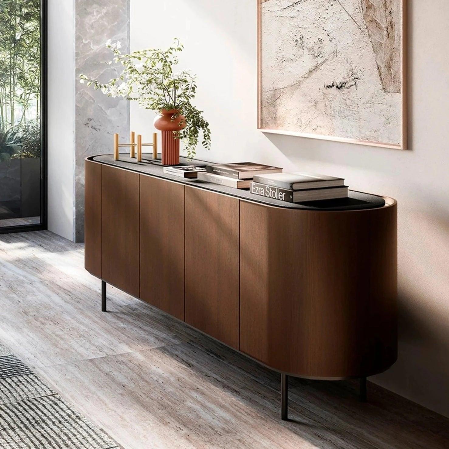 wood and wood 契-CHIGIRI-[Walnut] Lake Sideboard – XZQT Singapore