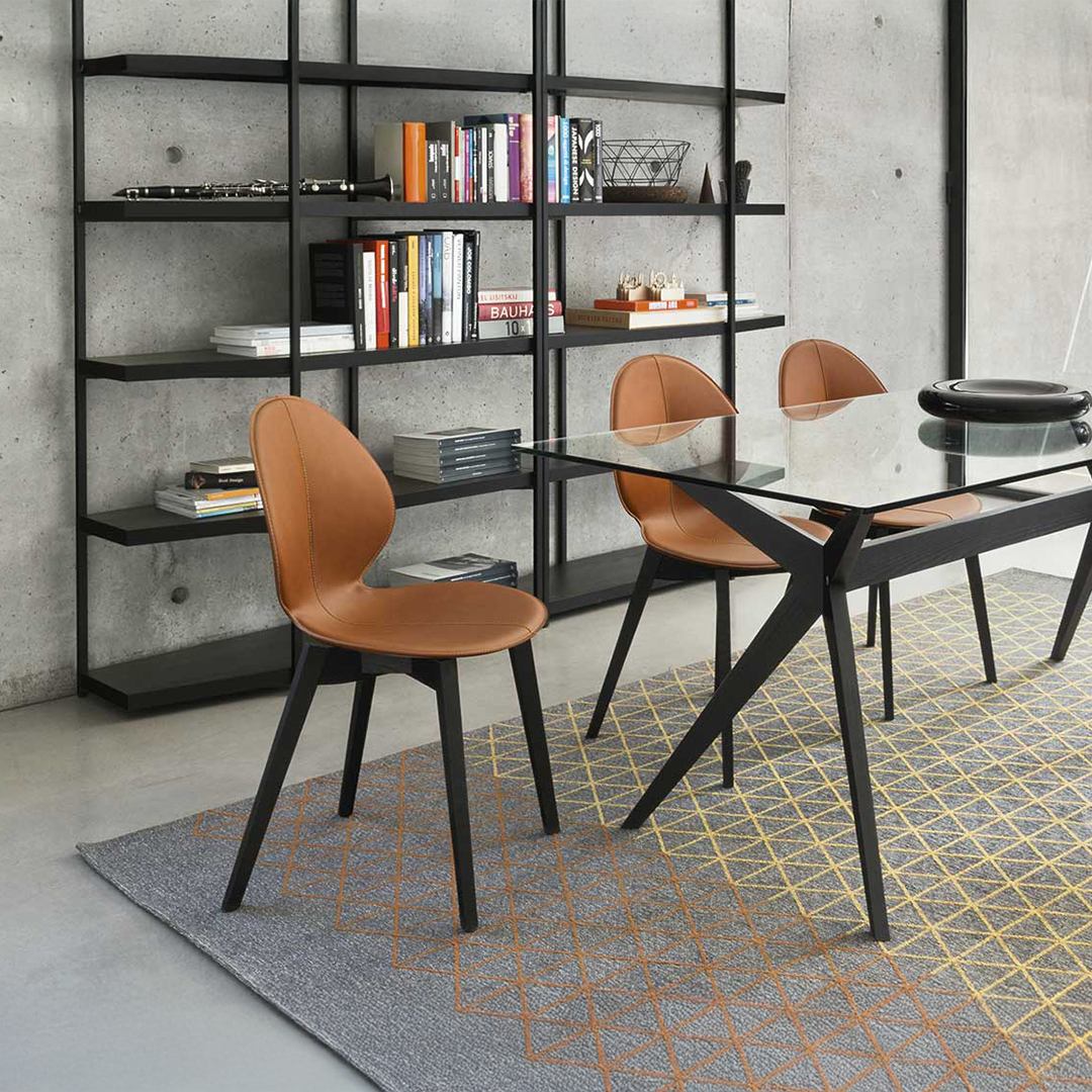 BASIL ダイニングチェアCS1348 P15L315/2脚セット Basil Chair (Wooden Leg) – XZQT Singapore